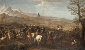 Schlachtenszene by Pandolfo Reschi