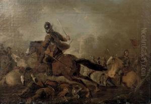 A Cavalry Skirmish - view 1