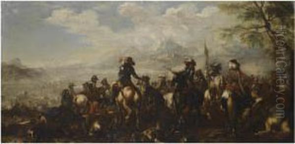 A Commander Giving Orders In The Aftermath Of A Battle - view 1