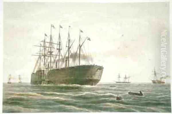 The Great Eastern under way - view 1