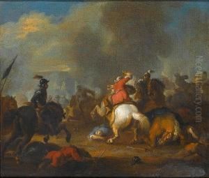 A Cavalry Battle Between Christians Andturks