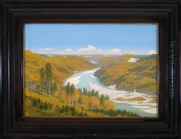 Weite Isartallandschaft Mit Georgenstein Und Grunwald - view 1