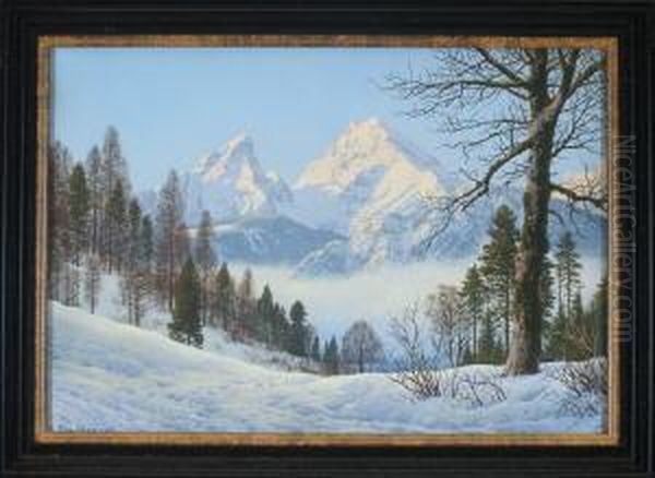 Blick Auf Den Watzmann Im Winter - view 1