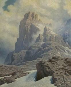 Gipfellandschaft In Den
Dolomiten by Rudolf Reschreiter