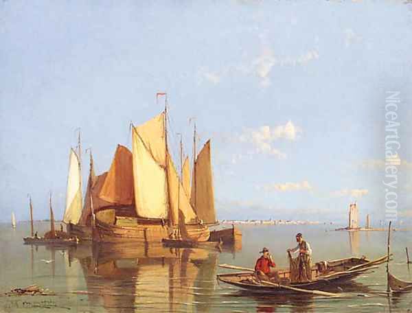 Fishing Boats On The Zuider Zee, Holland - view 1