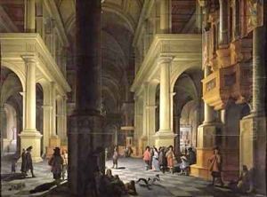 Interior of a Temple 1652 by Anthonie Delorme