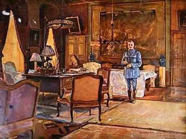 Marshal Ferdinand Foch in his headquarters - view 1