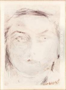 Portrait D'adela Rico, Circa 1943-1945 by Armando Reveron