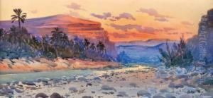 Paysage Orientaliste. by Alphonse Rey