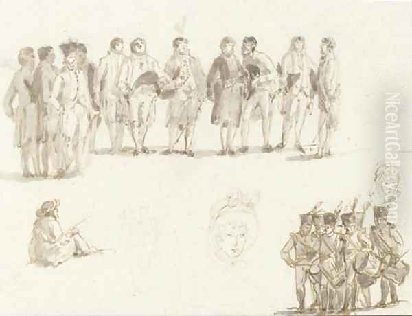 The Prince Regent at a military review - view 1