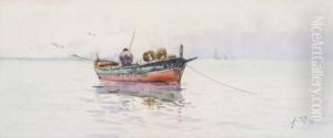 Pecheur Sur Un Pointu by Alphonse Rey