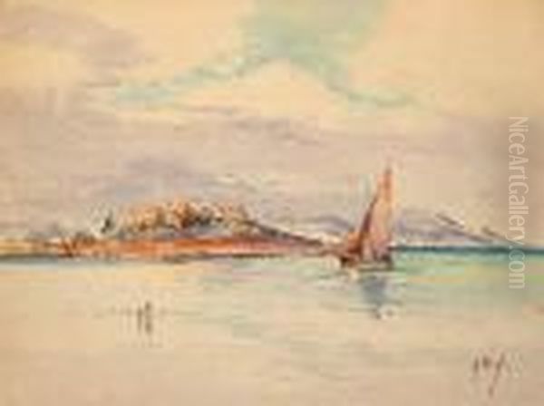 Voilier Devant Le Fort De Calvi (corse). - view 1