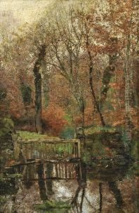 Lo Stagno Nel Bosco by Enrico Reycend