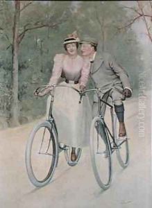 Couple going cycling