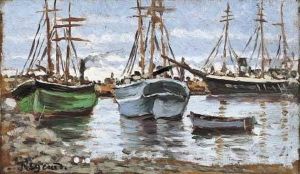Nel Porto Di Savona by Enrico Reycend