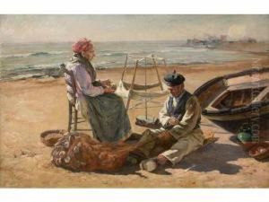 :le Remaillage Des Filets by Marius Reynaud