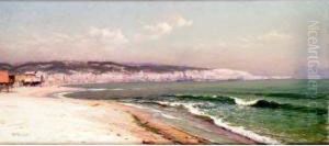 Bord De Plage, Au Fond Alger, Circa 1900 by Marius Reynaud