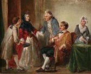 Het Aanzoek by Hendricus Engelbertus Reijntjens
