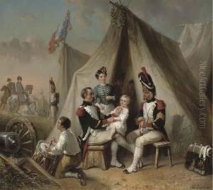 In Napoleon's Camp: Awarding A Medal by Hendricus Engelbertus Reijntjens