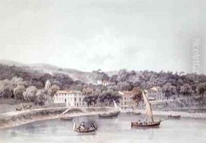 View of St Jean near Nice by Deroy