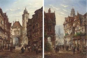 The Market Before The Grand Clock, Rouen