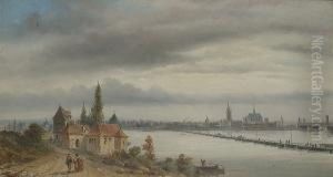 A Dutch Town On A River by Felice A. Rezia