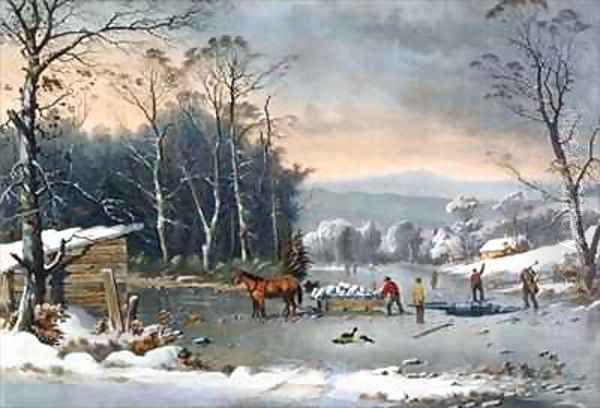 Winter in the Country Getting Ice - view 1