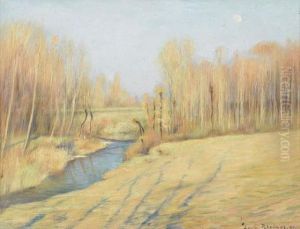 Landschaftspartie Mit Bach