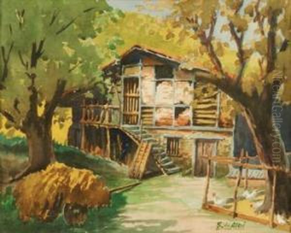Paisaje Rural Con Granja - view 1