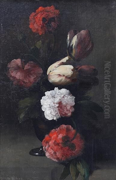 Still Life Of Tulips And Peonies - view 1