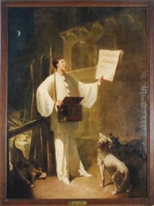 Pierrot And Dogs At Moonlight