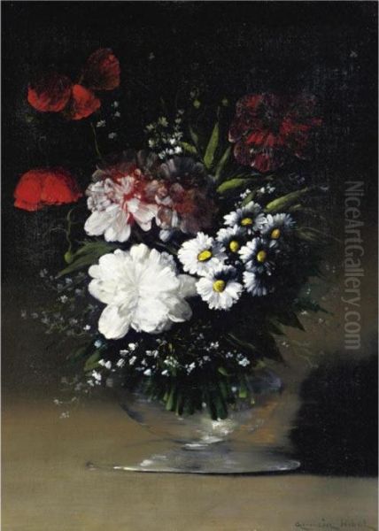 Flowers In A Glass Vase - view 1