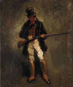 Preparing For The Shoot by Germain Theodure Clement Ribot