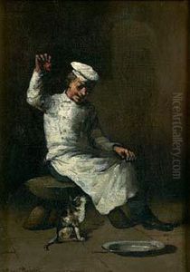 Le Cuisinier by Germain Theodure Clement Ribot