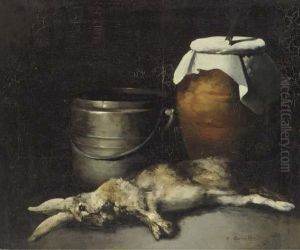 Nature Morte Au Lapin by Germain Theodure Clement Ribot