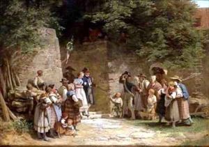 The Wedding Party by Adolf Dressler
