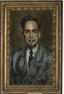 Portrait Of The Journalist Francesco Stocchetti by Gaetano Ricchizzi