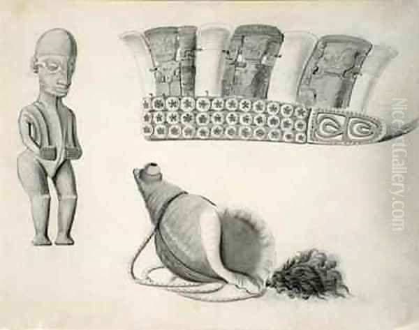 Marquesas Islands artifacts - view 1