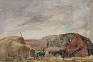 Threshing by Alfred William Rich