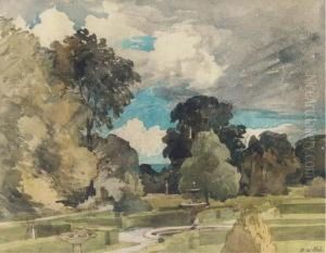 A Garden Near Hazelhurst by Alfred William Rich