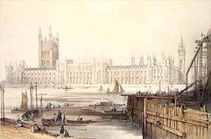 The New Houses of Parliament by Thomas Colman Dibdin