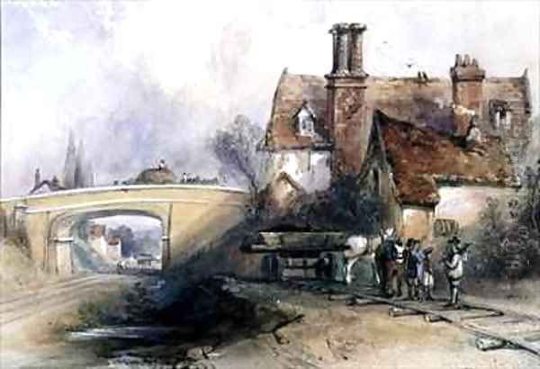 Construction of the Eastern Counties Railway - view 1