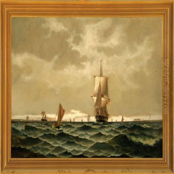 A Marine Outside Kronborg Castle - view 1