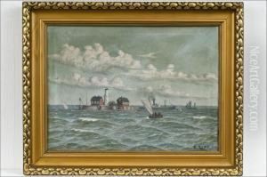 Rannikkoaihe - Kustmotiv. by Otto Ludvig Richarde