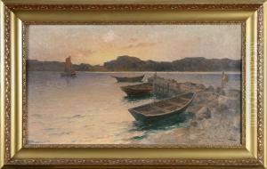 Aftonstamning, Skargardsbild by Otto Ludvig Richarde
