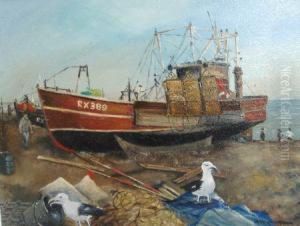 Hastings Beach by Frank Richards