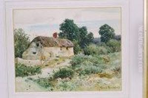 Thatched Hampshire Cottage by Frank Richards