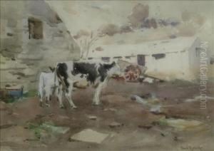 Cattle In A Farmyard Cattle In A Farmyard