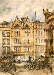 View of Gracechurch Street by Thomas Colman Dibdin