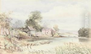 A Water Mill On The River Earn, Perthshire
